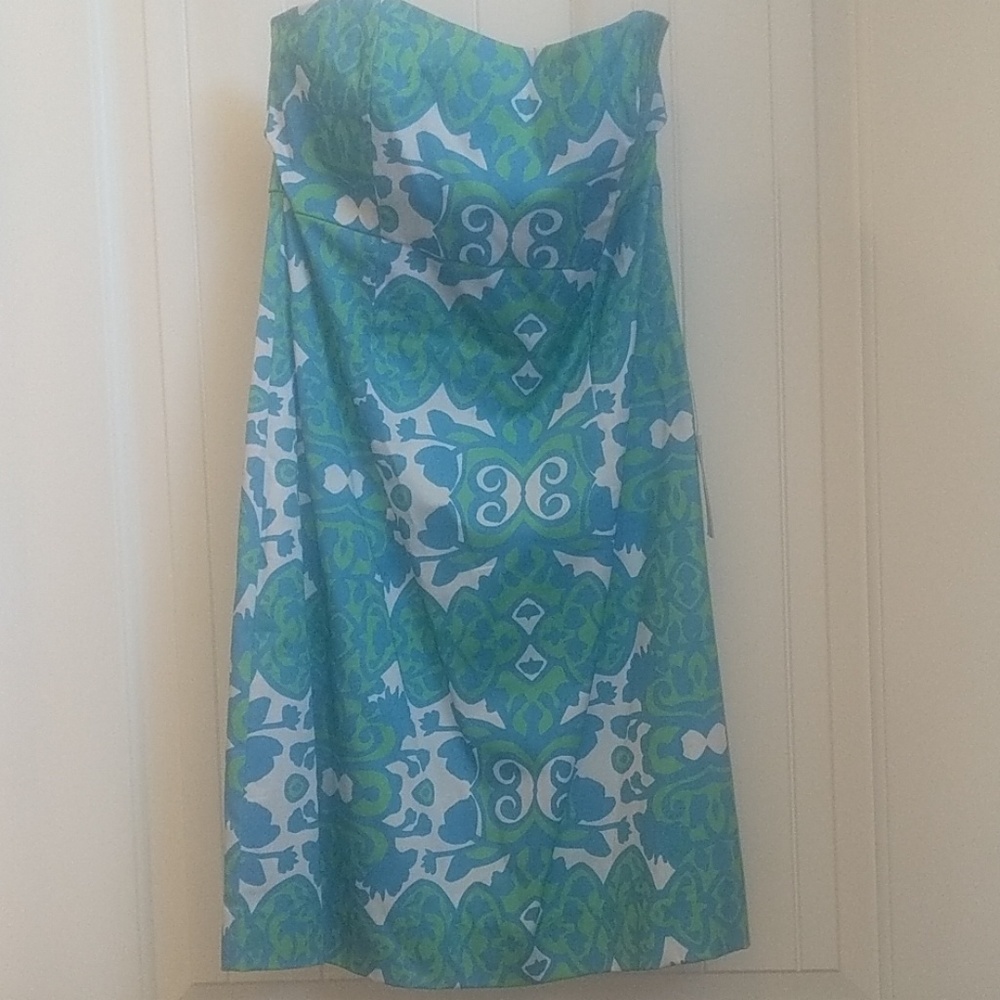 NWT Kaeli Smith strapless bow back dress,10